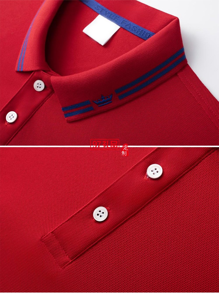定制polo衫廣告服裝200g海島棉珠地翻領工作服 廣告衫定制
