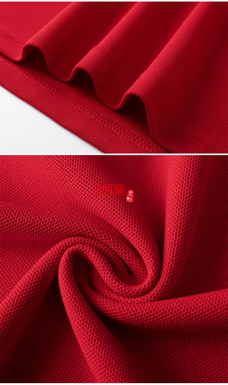 定制polo衫廣告服裝200g海島棉珠地翻領工作服 廣告衫定制