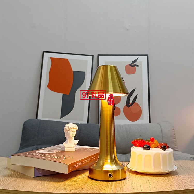 觸摸usb充電小夜燈創意禮物led金屬酒吧桌氛圍燈