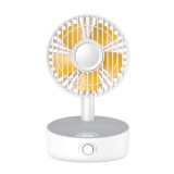 桌面小風扇 迷你USB電風扇充電式臺式小型靜音桌面搖頭電風扇