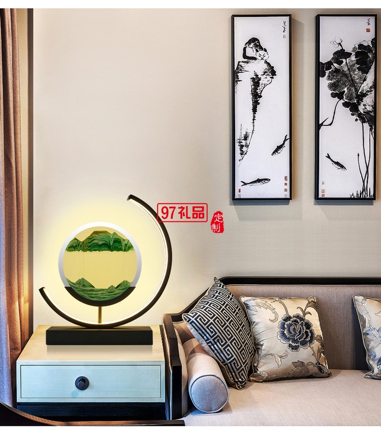 創意解壓流沙畫沙漏擺件裝飾品