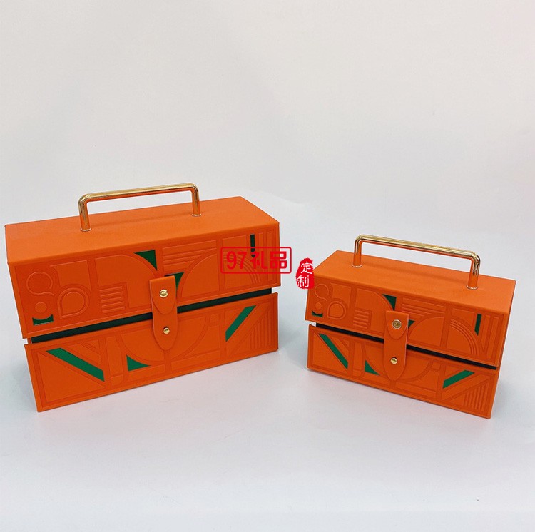 皮質包裝禮盒手提翻蓋七夕情人節禮物禮品盒結婚伴娘伴手禮空盒子