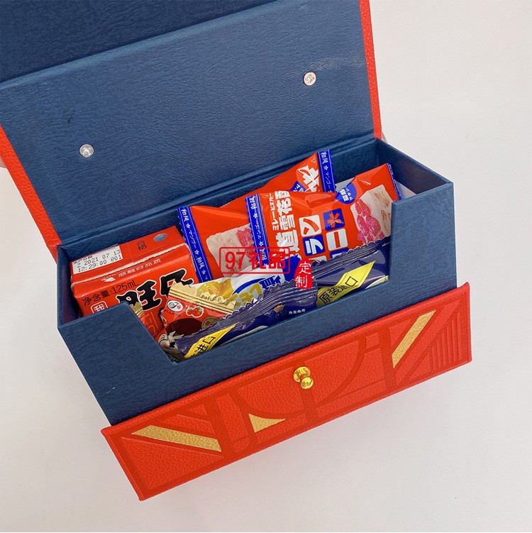 皮質包裝禮盒手提翻蓋七夕情人節禮物禮品盒結婚伴娘伴手禮空盒子