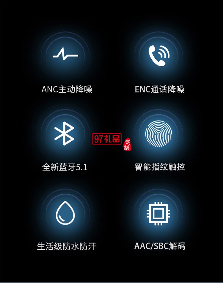 數(shù)顯藍(lán)牙耳機(jī)ENC主動(dòng)降噪 運(yùn)動(dòng)游戲電競(jìng)