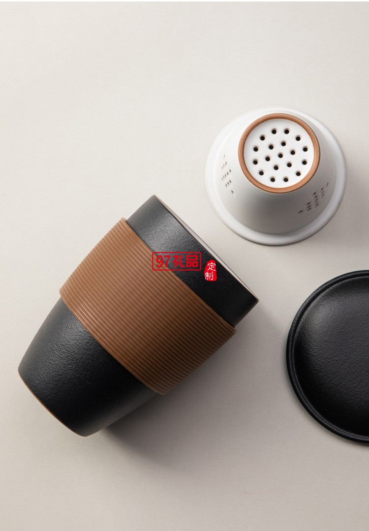 泡茶杯帶蓋過濾網禮盒套裝日式簡約辦公室送同事