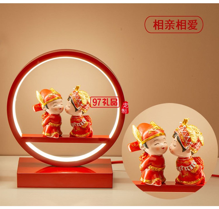 結婚創意禮物情侶新婚家居桌面擺件