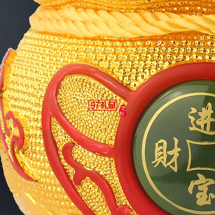 金錢(qián)袋擺件聚寶盆存錢(qián)罐家居擺設(shè)樹(shù)脂工藝品