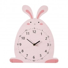 木質可愛卡通裝飾掛鐘 創意卡通造型