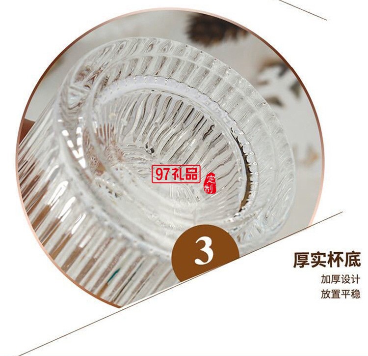 玻璃透明太陽(yáng)花杯子家用水杯飲料果汁杯多規(guī)格啤酒杯子