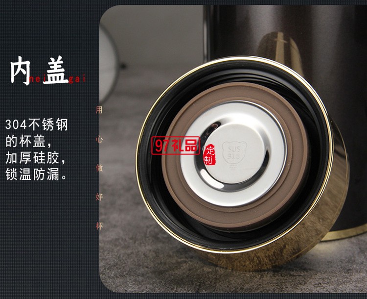 匡迪5111號鋅合金蓋子保溫杯 內膽316不銹鋼真空水杯可印log