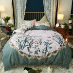 批發全棉生態磨毛四件套大版花四件套中國風套件