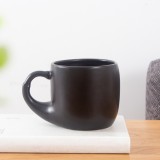 新款色釉日式陶瓷杯馬克禮品創意瓷杯子定制啞光磨砂大肚杯