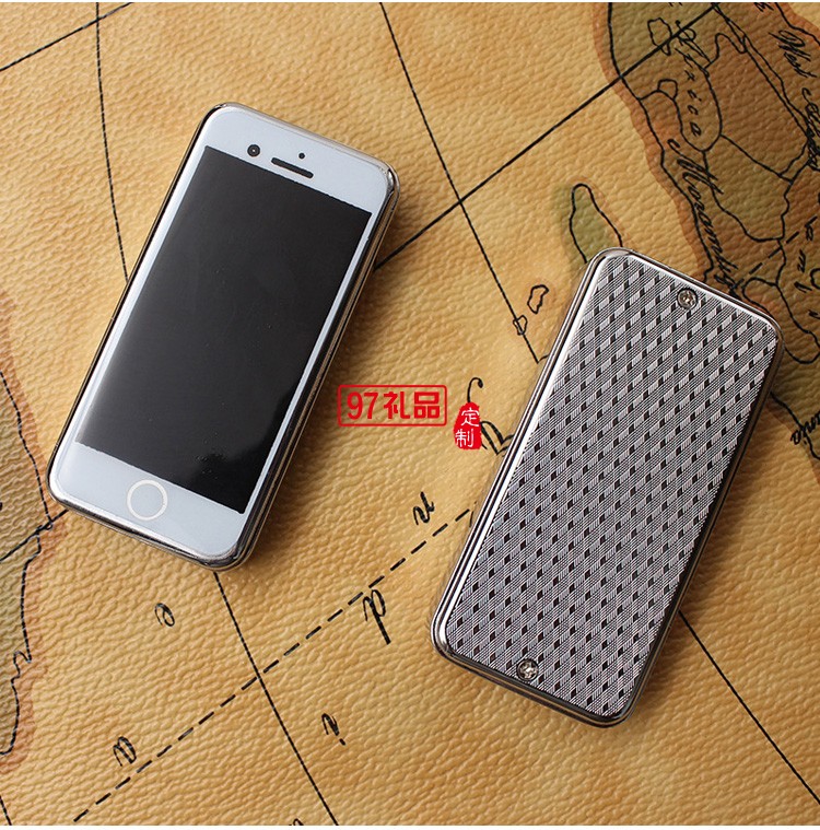 創意手機防風滑蓋充氣打火機紅焰點煙器定制公司廣告促銷禮品