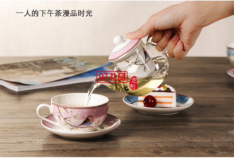 養生壺陶瓷花茶壺套裝 耐熱玻璃茶具泡茶壺定制公司廣告禮品