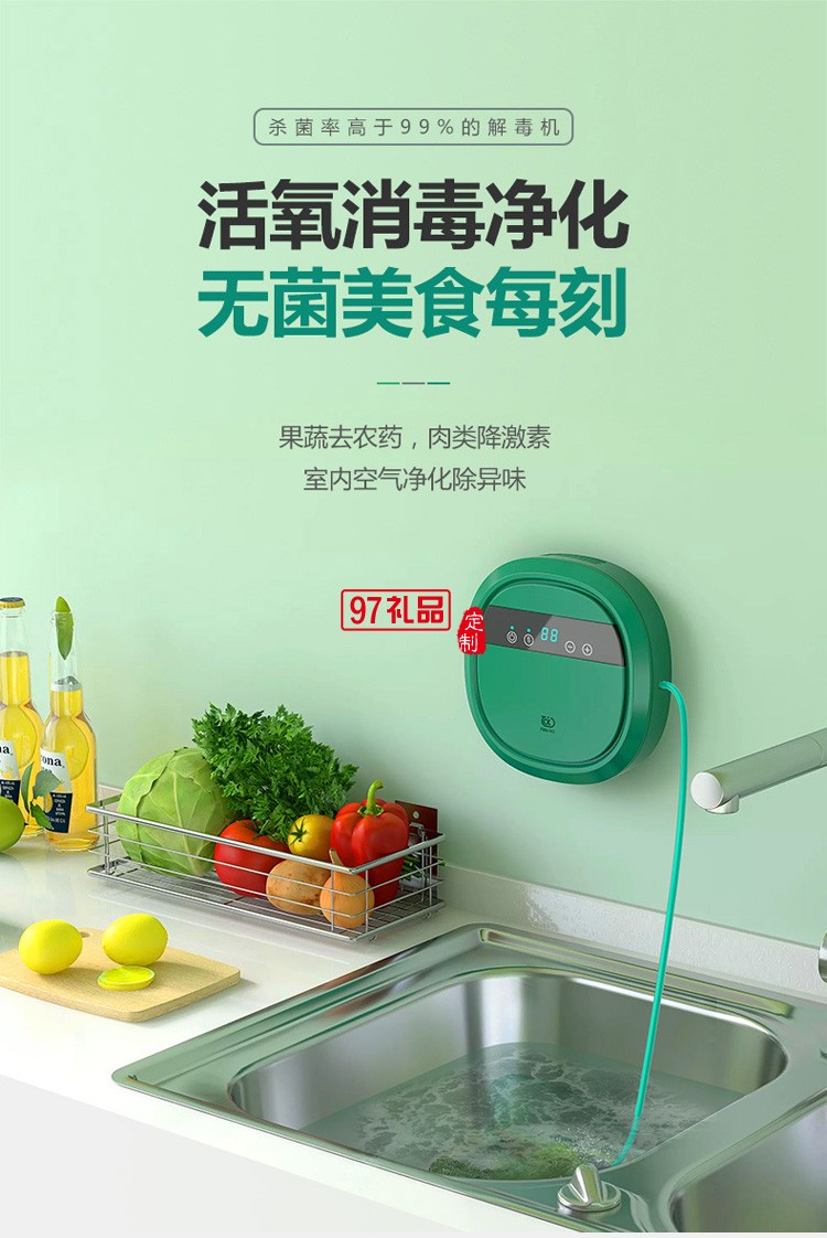 果蔬食材清洗便捷式空氣凈化器 家用活氧消毒機