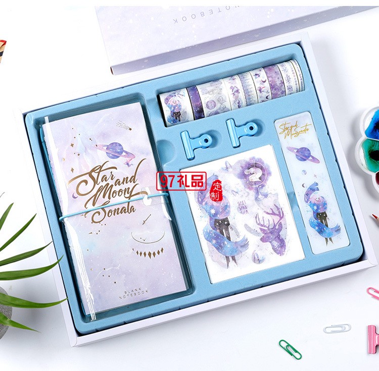 小清新本子套裝文創手賬禮盒