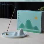 文創 青山上創意陶瓷線香香插辦公擺件