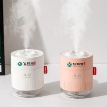 新款創意USB桌面夜燈雪山加濕器靜音臥室大霧量訂做高檔活動禮品定做
