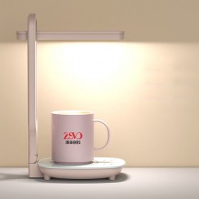 創意臺燈暖暖杯帶發熱墊恒溫臥室伴讀護眼燈公司廣告禮品定制