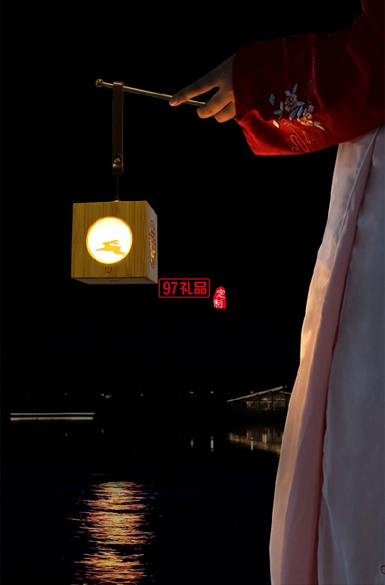 中秋伴手禮創意 追月兔子投影燈節日禮品定制