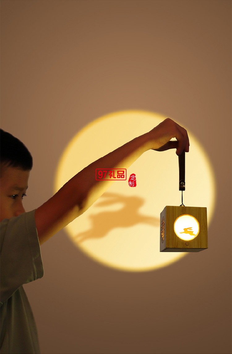 中秋伴手禮創意 追月兔子投影燈節日禮品定制