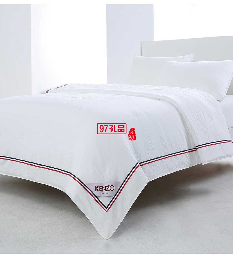 KENZO簡約格調輕柔被 立體絎縫抑鉆絨面料 細膩絲滑被子