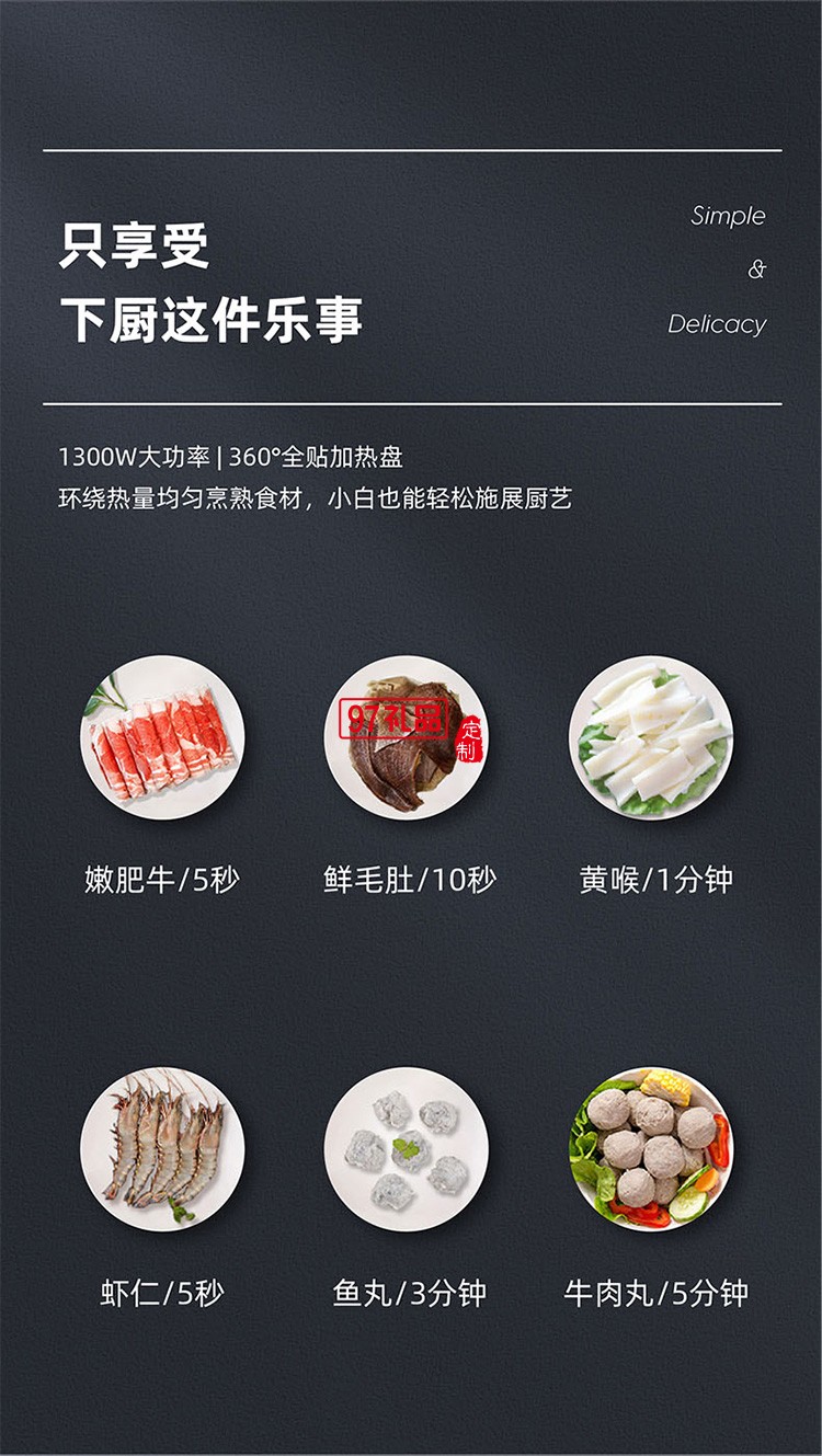 分區獨立控溫 不粘烤盤易清洗涮烤一體鍋