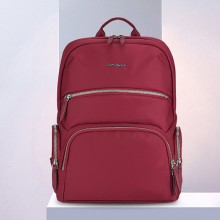 都市簡約內外兼優時尚雙肩包-紅色