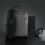 沉穩大氣休閑商務款式新秀麗雙肩包-黑色