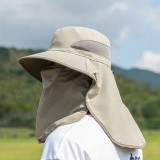 VVC防曬帽戶外專業釣魚防紫外線輕薄面罩全方位防曬定制公司廣告禮品