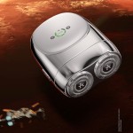 apiyoo艾優雙頭剃須刀鈦合金小飛船刮胡刀定制公司廣告禮品