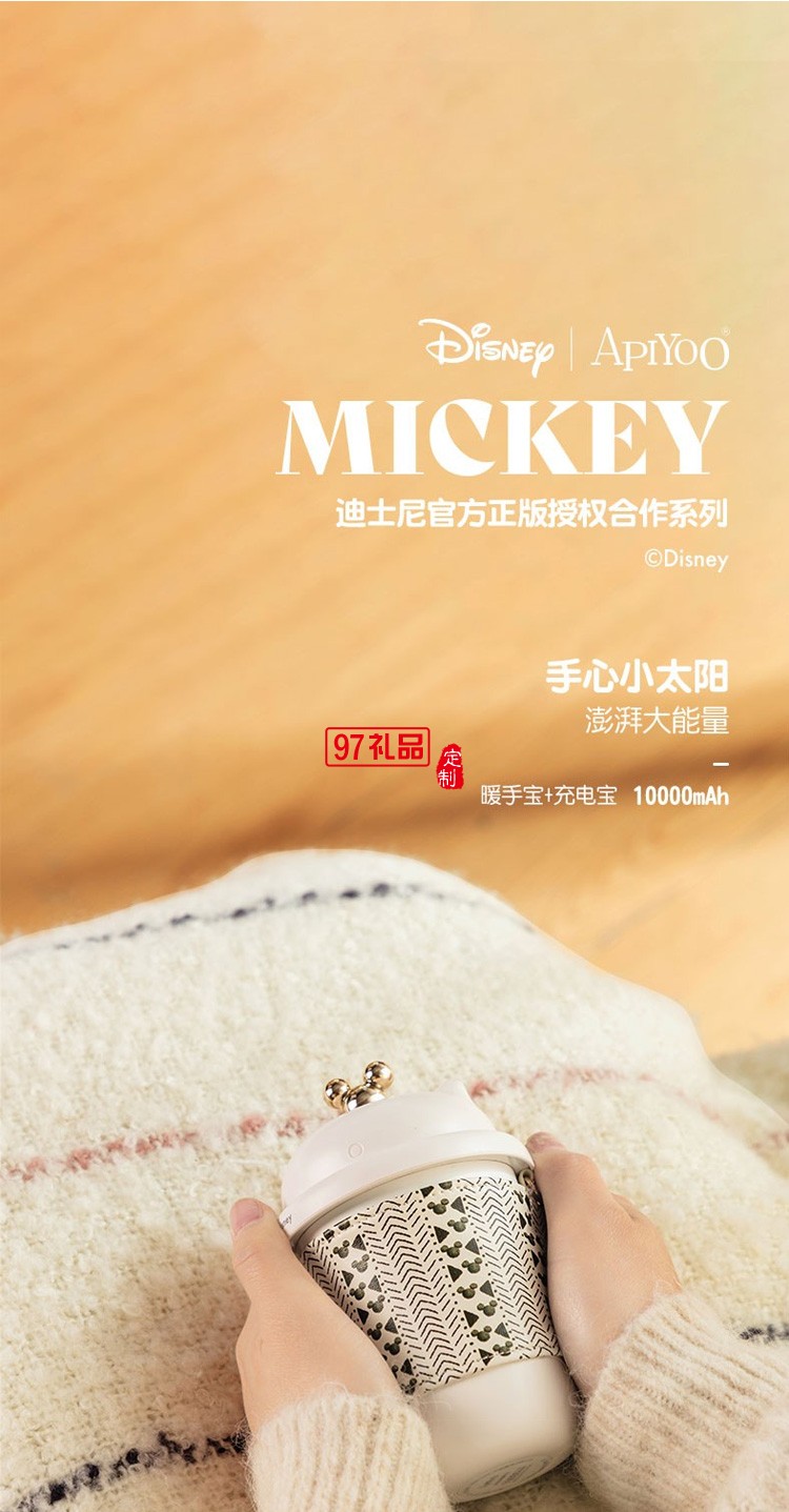 ApiYoo艾優DSH-6暖手寶多功能充電寶移動電源定制公司廣告禮品