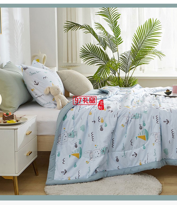 雅鹿家居夏涼被 雙人被蓋被空調被子定制公司廣告禮品
