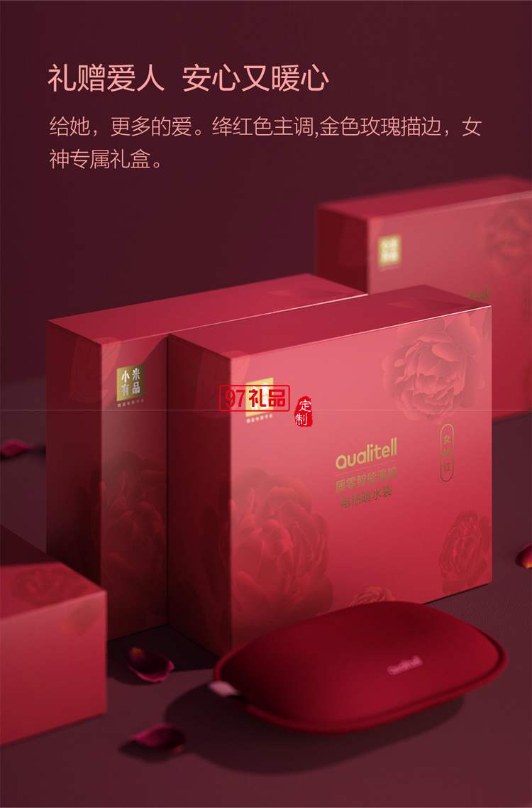 智能溫度顯示三擋溫控熱水袋 新年禮盒版