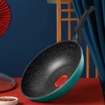 九陽火紅環不沾炒鍋麥飯石炒菜鍋CF-CLB2693D定制公司廣告禮品