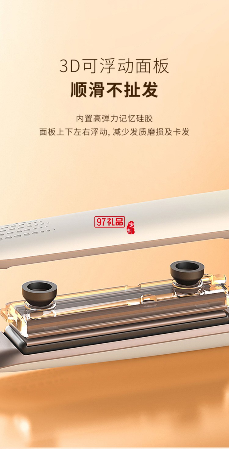 電夾板直發卷發兩用負離子拉直板夾LN-508F定制公司廣告禮品