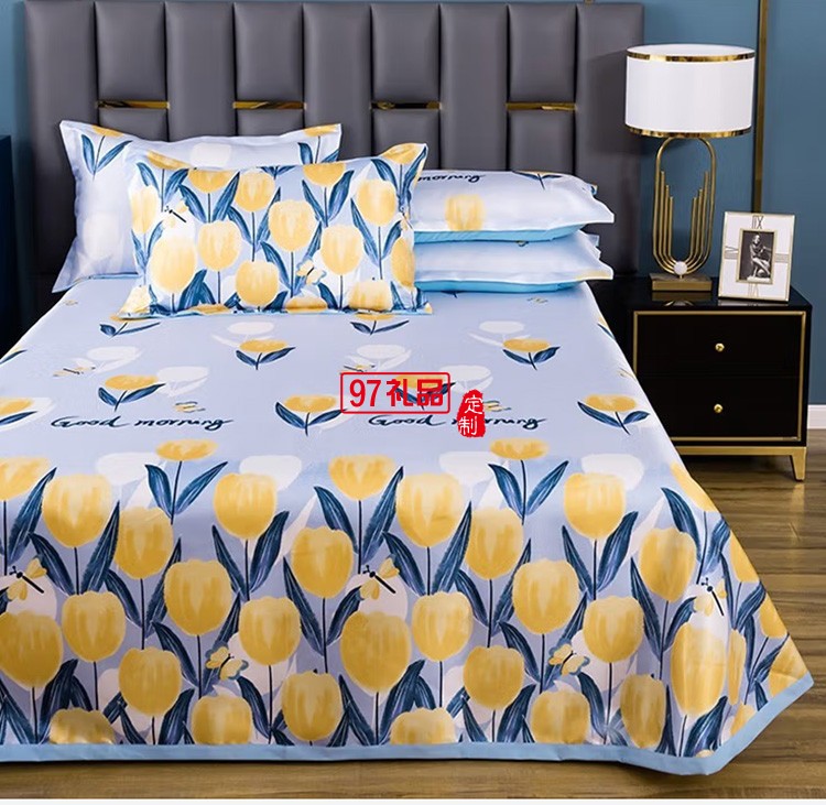 啄木鳥家紡ZMN-BSLX-03冰絲涼席230*250定制公司廣告禮品