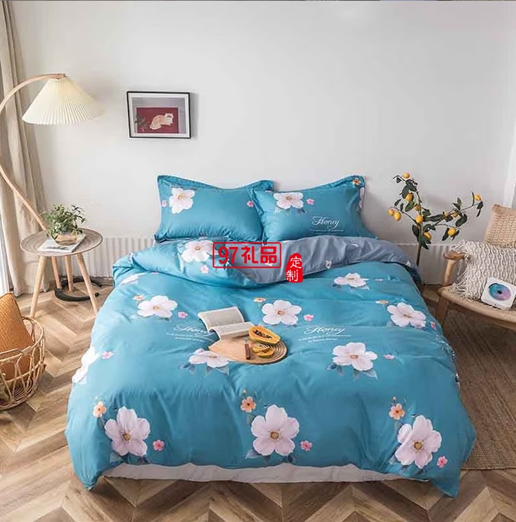 啄木鳥家紡品調卡膚棉四件套ZMN-PD-01定制公司廣告禮品