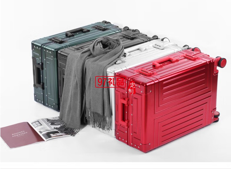 泰夢(mèng)鋁鎂合金拉桿箱20英寸鋁框登機(jī)箱TM-1809定制公司廣告禮品