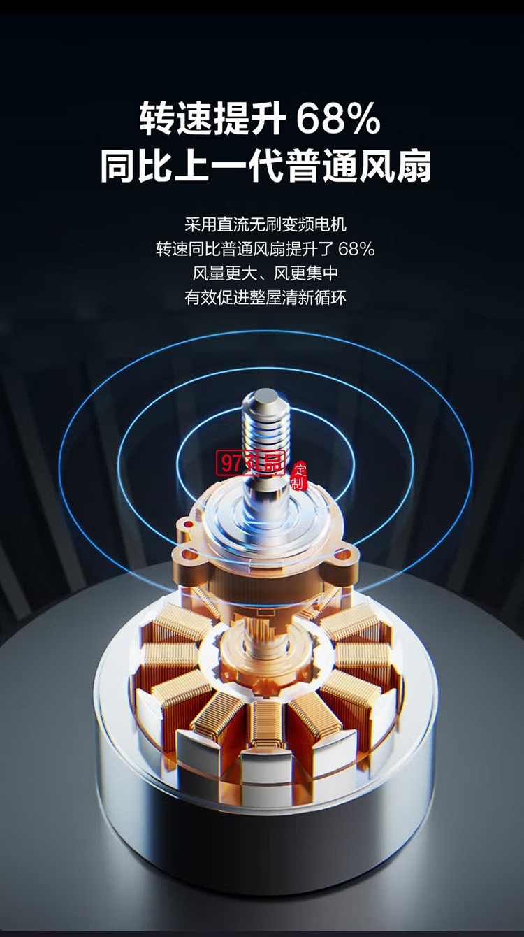 艾美特空氣循環(huán)扇32檔遙控電風扇FA23-RD76定制公司廣告禮品