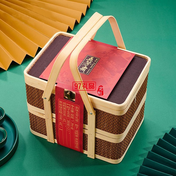 五芳齋端午節肉蛋黃粽嘉興特產韻味五芳粽子禮品盒裝