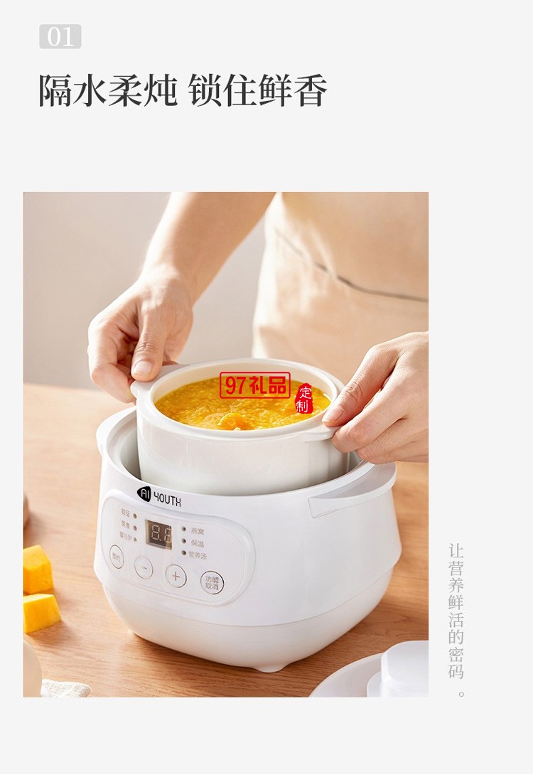 艾青春缺水斷電防干燒電燉鍋10A