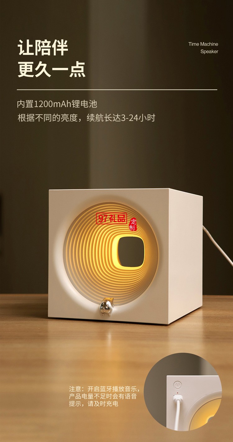 爆款創意藍牙音響小夜燈臥室床頭ins風高顏值氛圍護眼音箱臺燈