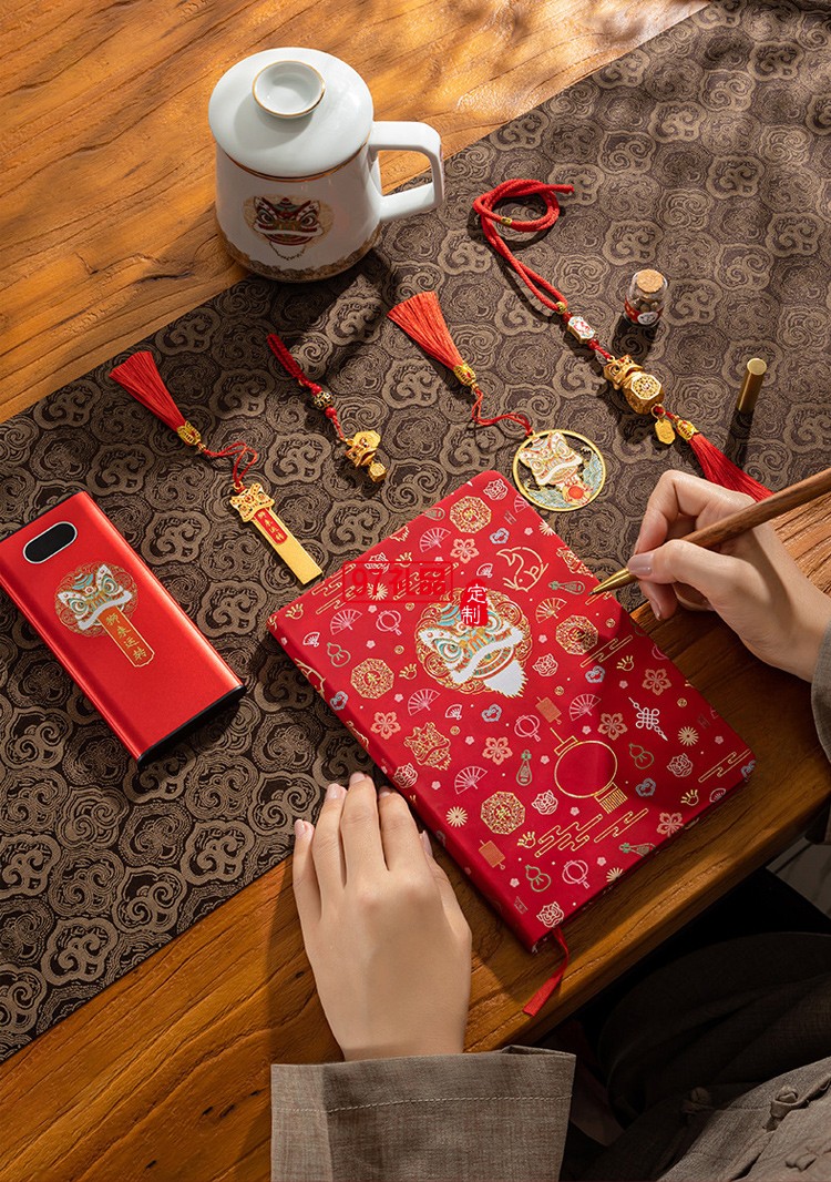 醒獅創意商務禮品套裝中國風實用公司年會活動紀念伴手國潮禮物