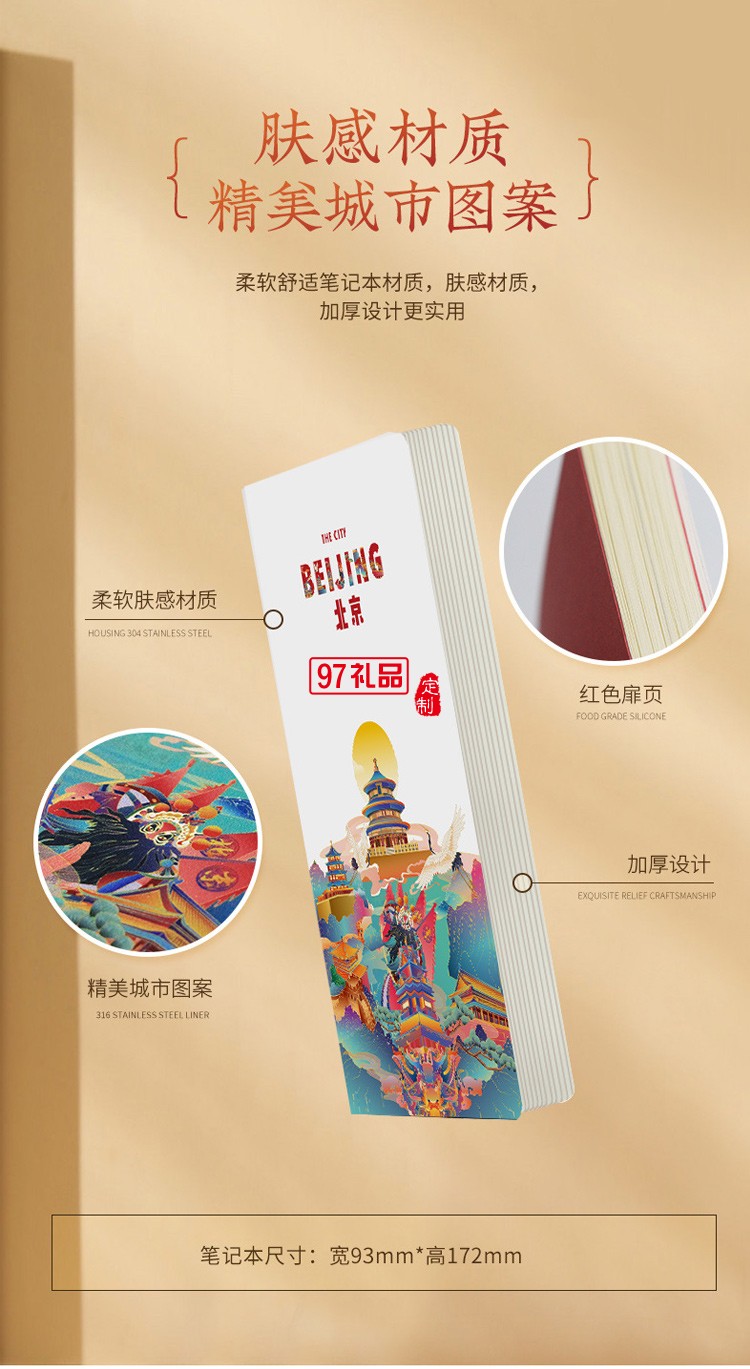 城市元素文創商務伴手禮國潮風咖啡杯高端實用禮盒套裝拜訪送客戶