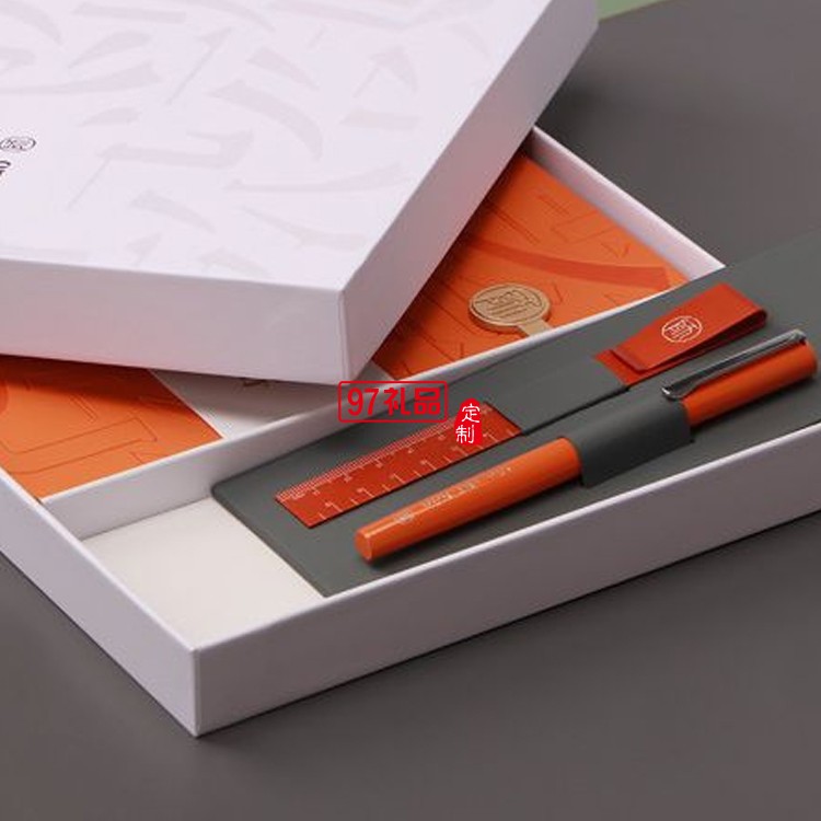 A5搭扣本+筆+書簽尺套裝公司員工商務禮品套裝伴手禮