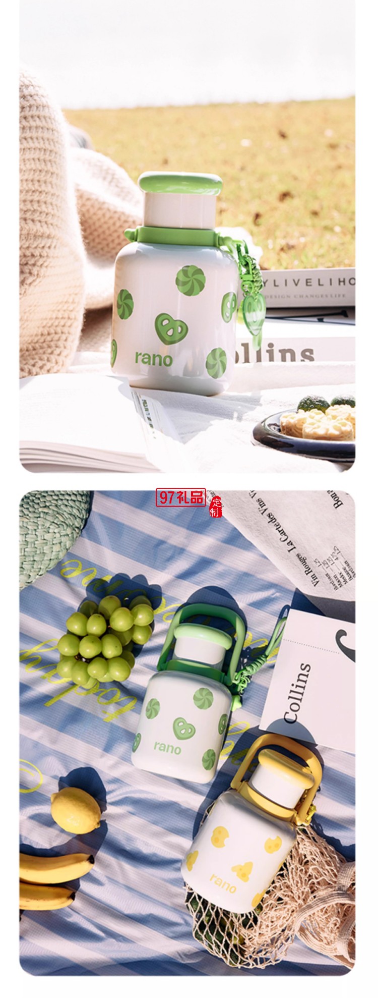 樂序rano316不銹鋼保溫杯大容量女生高顏值清涼保溫杯