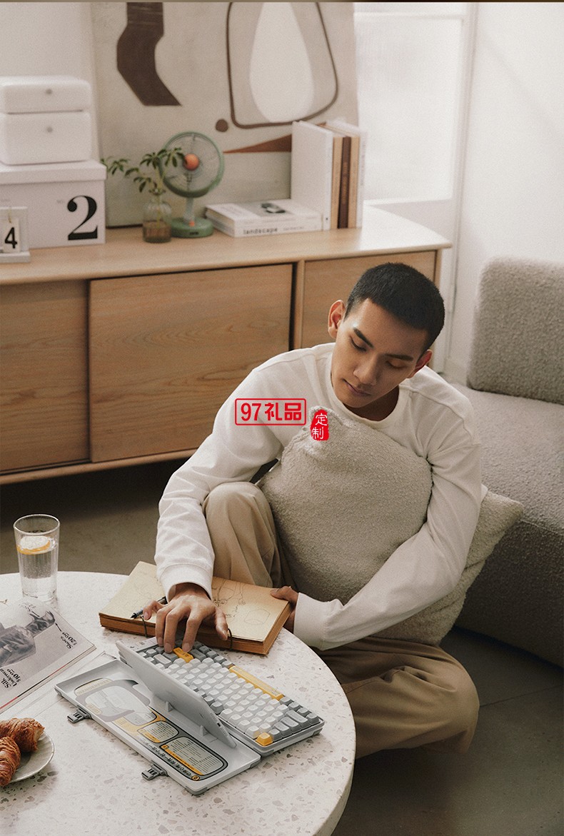 Lofree洛斐  機械電子多功能鍵盤灰色系列