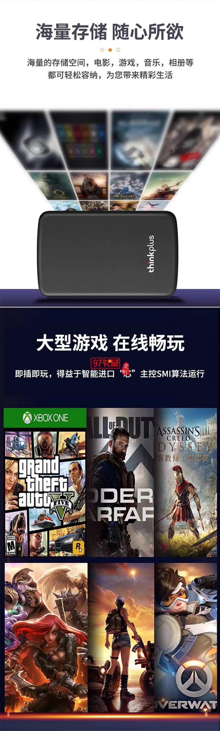 聯想thinkplus / 移動硬盤1TB