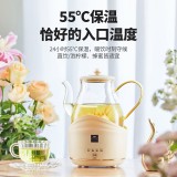 康寧全玻璃電熱水壺電水壺恒溫家用燒水壺養生壺 辦公室熱牛奶保溫壺燒水壺